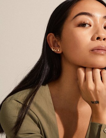 Pilgrim Ava Recycled Star Earrings - Gold - ONE SIZE