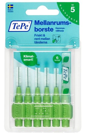 TePe Mellemrumsbørster 0,8 mm 6 stk, Medicin & Pleje, Mund & Tandpleje, Tandstikker