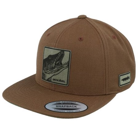 Skillfish - Brun snapback Keps - Grisjävel Lasertan Brown Snapback @ Hatstore