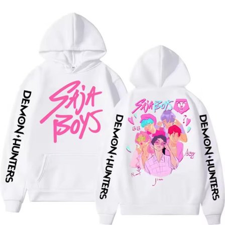 Kpop Demon Hunters Trøjer Sweatshirt Langærmet Dame Mode Hættetrøje