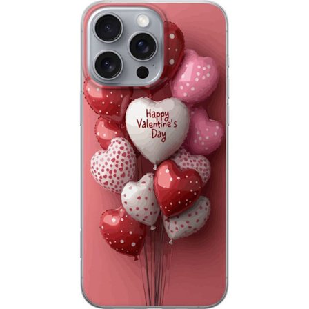 Kompatibel Mobilcover til Apple Apple iPhone 16 Pro Max Valentinsballoner