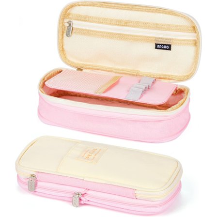 Pink Udvidelig Skole Blyantsæske, Stor Kapacitet Blyantsæske S