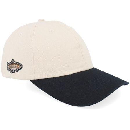 Skillfish - Béžová unconstructed Kšiltovka - Tiny Brown Trout Fish Washed Stone/Black Dad Cap @ Hatstore