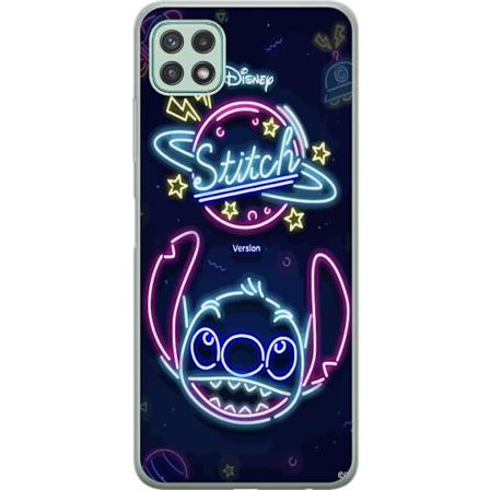 Samsung Galaxy A22 5G Gennemsigtig cover Stitch Neon