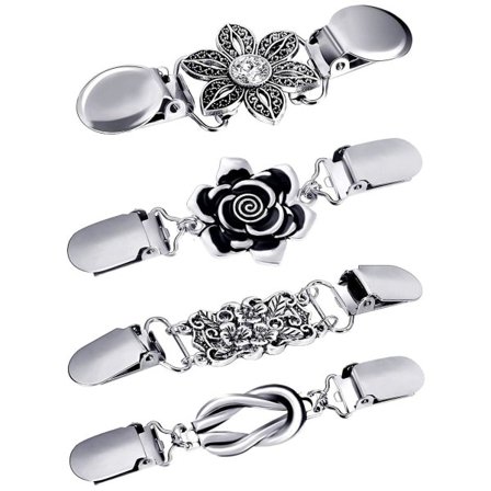 Stykke Vintage Genser Sjal Klemmer Retro Cardigan Klemmer