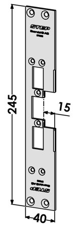 STEP ST6505 Stolpe til STEP 60 Silent 15 mm, Alarm & sikkerhet