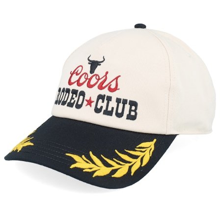 American Needle - Beige adjustable Caps - Coors Club Captain White/Black A-Frame Adjustable @ Hatstore