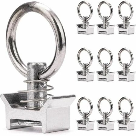 10 x Enkle pinner med ring 1000 kg aero surrings pinner for aeronaut