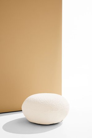 Pastill - Bloom puff ø 72 cm - Hvid - Fodskamler & puffer - Fra Homeroom