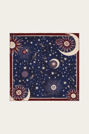 Malina - Silk twill scarf 80x80 - One Size - Cosmic