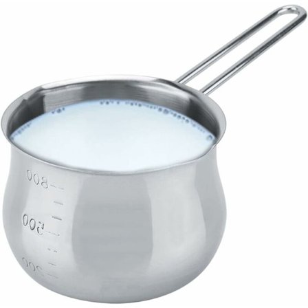 1,7pt mjölk smör varmare gryta mjölk soppa matlagning choklad buljong gryta mini mjölk gryta nudlar rostfritt stål gryta smör ost smälta matlagning 