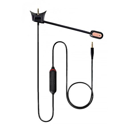 Lydkabel med mikrofon for QC35 QC35ii hodetelefoner 3,5 mm erstatningsledning stereokabel Hi-Fi lydkvalitet KUB