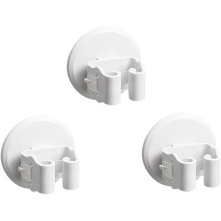 3-pack mopp- och kvastklämmor, sugkoppshållare