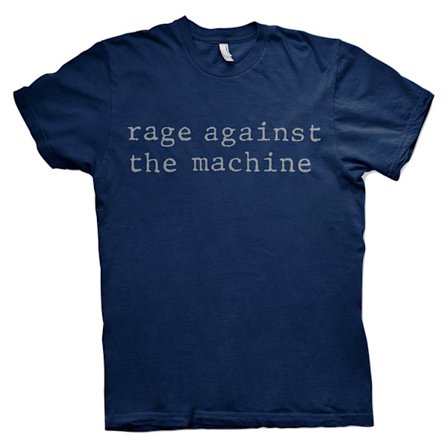 Rage Against the Machine Unisex Vuxen Logo Bomull T-shirt S Nav