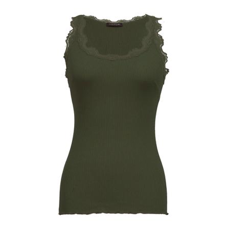 Rosemunde, Sleeveless Tops Groen, Dames, Maat:S,Katoen