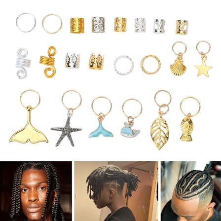 Seosmetalliset Dreadlocks-helmet, korut, muodikkaat DIY-hiusmansetit, kelat, renkaat, riipukset, koristelu