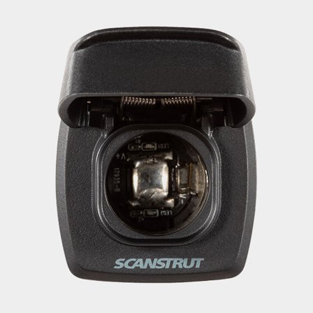 Cigarette socket Scanstrut Flip Pro, recessed, square, Ø33 mm, 12 V