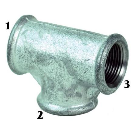 Gelia 3015156022 T-putki sinkitty, adusoitu, suora G15 (1/2"), Asennus