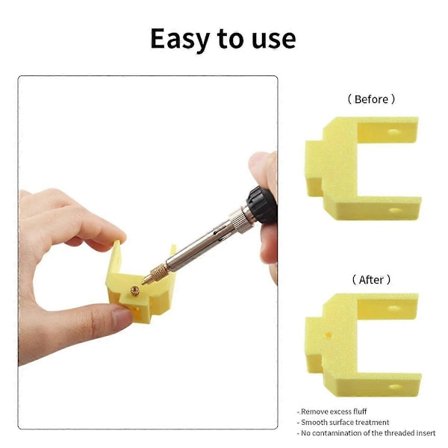 Värmeinsats Lödkolvspets M2-M8 Mässing Varm Smält Insatsmutter Inbäddad Gänginsättningssats för