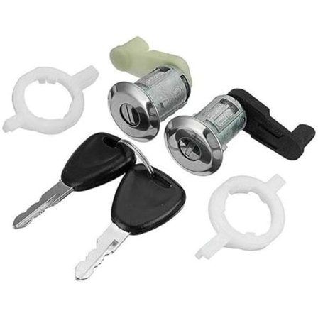 2 låscylindrar + 2 nycklar Kompatibel Clio Master Megane Scenic Tha