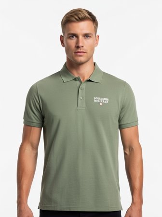 Accademia Militare Polo Maniche Corte Uomo Verde