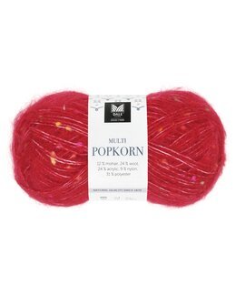 Garn Multi Popkorn 50g Rød - Dale Garn
