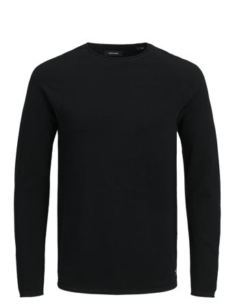 Jjehill Knit Crew Neck Noos Jack & J S Black