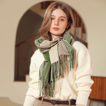 Imitation Cashmere Sjal Vinter Sjal Kvinders Sjal Tykk