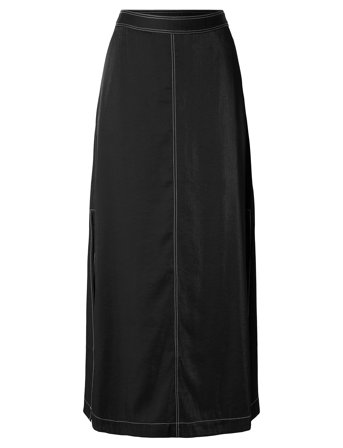 Slfadeli Hw Ankle Skirt B Selected Black