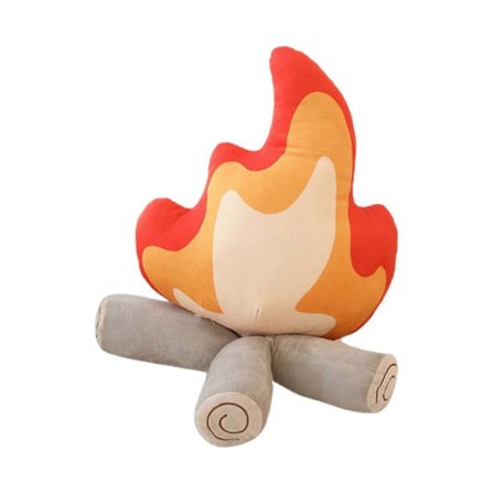Falsk Bål Plushie Simulering Bål Plysj Leke Myk Utstoppet Morsom Falsk-Brann Camping Leke Tegneserie (27 * 30 cm)