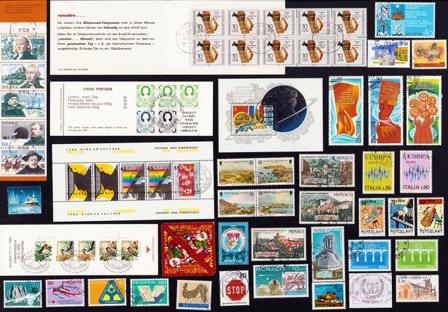 Europæiske lande - Frimærkepakke - Stemplet