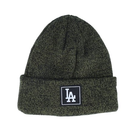 Kinder New Era - MLB Grün cuff Mütze - Kinder Los Angeles Dodgers Kinder Team Beanie Olive/Black Cuff @ Hatstore