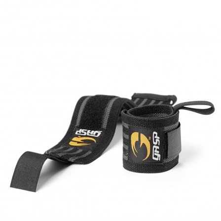 GASP Gear Hardcore Wrist Wraps Sort/Grå