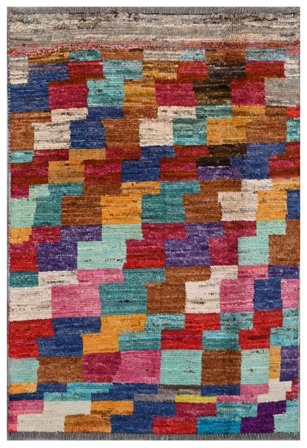 Hand Knotted Moroccan Berber - Afghanistan 77X113