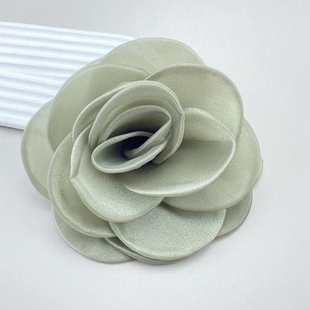 Sød romersk stof stor blomst broche dame charme geometrisk plante tøj tilbehør green
