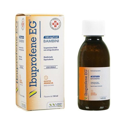 Ibuprofene EG Bambini Sospensione Orale Gusto Arancia 150ml