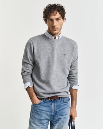 GANT Herren Rundhals-Sweatshirt (XL) Grau