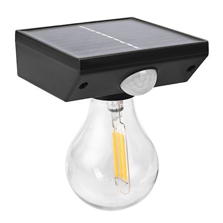 Utomhus Sol-Tungsten Glödlampa Armatur Vattentät Rörelsedetektor Vägglampa Innergård
