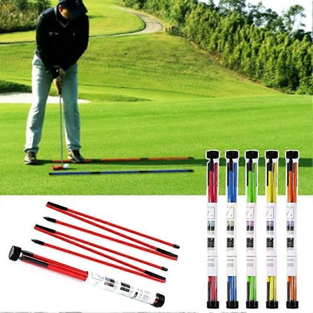 48" Golf Alignment Stick Stang Stang Fuld Swing Træning Indstilling Øvelse Foldning