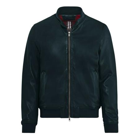 BomBoogie, Friz Leather Jacket Niebieski, Mężczyzna, Rozmiar: M