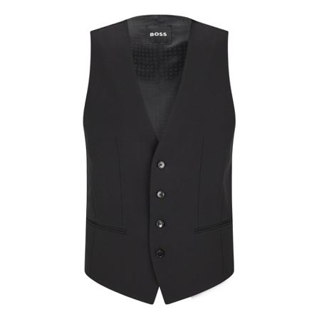 Boss Vests Sort, Herre Veste, Størrelse: L