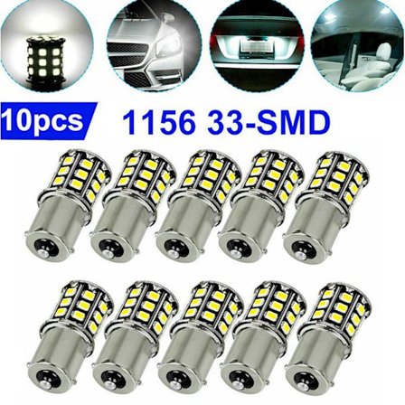 10 stk. auto LED bremselys 1157/33 lys BAY15D fremhævning
