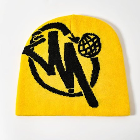 Hip Hop Cap Strikkede Huer GUL&SORT