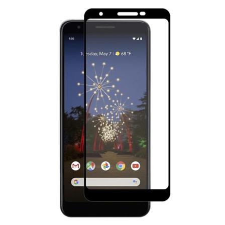 Google Pixel 3a Heltäckande 3d Härdat Glas Skärmskydd 0,2mm Transparent