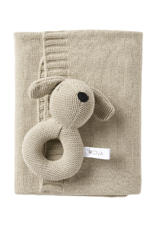 Koja Presentkit skallra + filt MAJA Bädda Beige ONESIZE