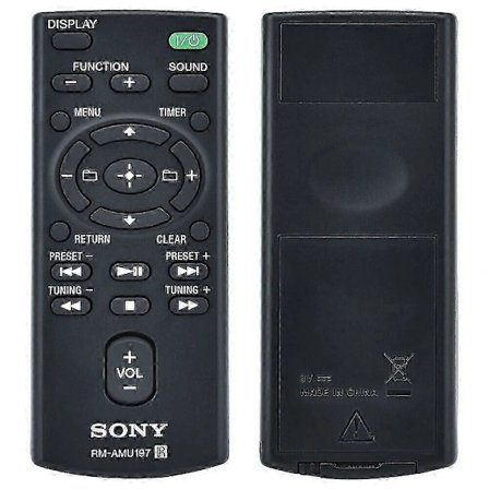 Uusi alkuperäinen Rm-amu197 -kaukosäädin Sony Hifi -äänentoistojärjestelmälle Rmamu197