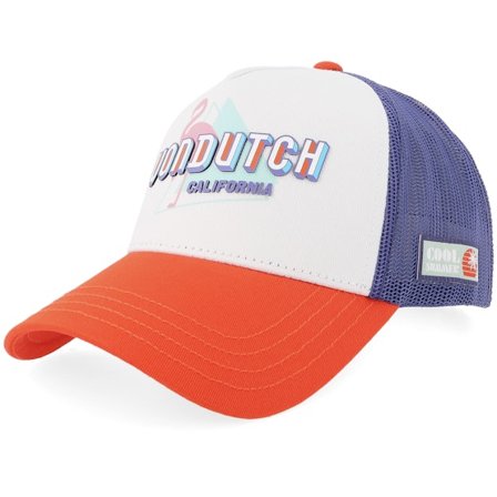 Von Dutch - Schwarz Trucker Cap - Surf Screen Print Blue/White/Red A-Frame Trucker @ Hatstore