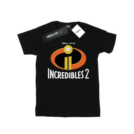 Disney Boys Incredibles 2 Emblem Logo T-Shirt 5-6 år Svart