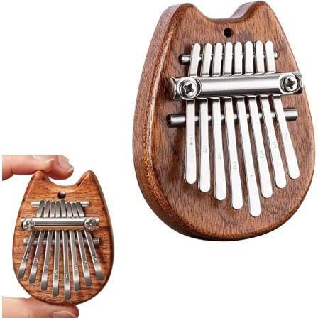 Kalimba Tommelfingerklaver, Massivt Træ Fingerklaver, Bærbart Musik Tommelfingerklaver, Tommelfingerklaver, Bærbart