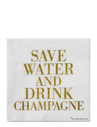 Lolly Napkin 20P Home Textiles Kitchen Textiles Napkins Paper Napkins Valkoinen Bloomingville